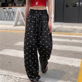 ミニリボン柄ワイドイージーパンツ | LADY LIKE | 詳細画像3