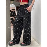 ミニリボン柄ワイドイージーパンツ | LADY LIKE | 詳細画像5