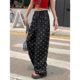 ミニリボン柄ワイドイージーパンツ | LADY LIKE | 詳細画像8