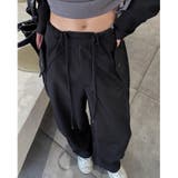 【春夏新作】ワークテイスト切替えワイドパンツ | LADY LIKE | 詳細画像9