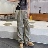 【春夏新作】ワークテイスト切替えワイドパンツ | LADY LIKE | 詳細画像18