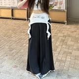 【春夏新作】レイヤーデザインレース付きワイドパンツ | LADY LIKE | 詳細画像7