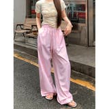 【春夏新作】ウエストゴムストライプワイドイージーパンツ | LADY LIKE | 詳細画像5