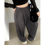 【春夏新作】サイドレースワイドイージーパンツ | LADY LIKE  | 詳細画像4 