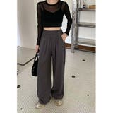 【春夏新作】サイドレースワイドイージーパンツ | LADY LIKE  | 詳細画像6 