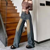 【春夏新作】ボールスタッズ付きワイドデニムパンツ | LADY LIKE | 詳細画像8
