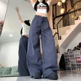 【春夏新作】チェック柄ワイドイージーパンツ | LADY LIKE  | 詳細画像13 