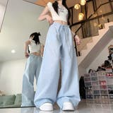 【春夏新作】チェック柄ワイドイージーパンツ | LADY LIKE  | 詳細画像5 