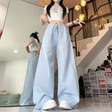 【春夏新作】チェック柄ワイドイージーパンツ | LADY LIKE  | 詳細画像6 