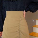 フロントギャザーマーメイドスカート シャーリング ロングスカート | LADY LIKE  | 詳細画像8 