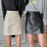 フェイクレザー台形ミニスカート | LADY LIKE  | 詳細画像27 