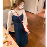 バックリボンデニムキャミワンピース ロング丈 ロングワンピ | LADY LIKE | 詳細画像2