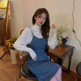 バックリボンデニムキャミワンピース ロング丈 ロングワンピ | LADY LIKE | 詳細画像6