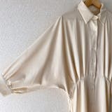 ドルマンスリーブ七分袖シャツワンピース ロング丈 ふんわり | LADY LIKE  | 詳細画像12 