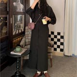 ドルマンスリーブ七分袖シャツワンピース ロング丈 ふんわり | LADY LIKE  | 詳細画像3 