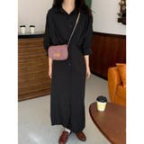 ドルマンスリーブ七分袖シャツワンピース ロング丈 ふんわり | LADY LIKE  | 詳細画像9 