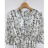 花柄シフォンカシュクールワンピース | LADY LIKE | 詳細画像15