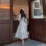 花柄シフォンカシュクールワンピース | LADY LIKE | 詳細画像4