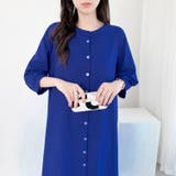 バンドカラーゆったりシャツワンピース | LADY LIKE | 詳細画像12