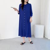バンドカラーゆったりシャツワンピース | LADY LIKE | 詳細画像14