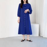 バンドカラーゆったりシャツワンピース | LADY LIKE | 詳細画像9