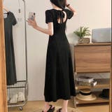 バックリボン半袖ロングワンピース | LADY LIKE | 詳細画像12