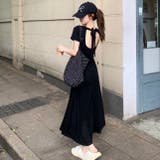 バックリボン半袖ロングワンピース | LADY LIKE | 詳細画像4