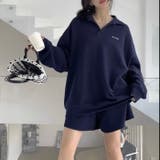 【春夏新作】ショートパンツ付きオーバーサイズスキッパーセットアップ | LADY LIKE | 詳細画像1