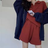 【春夏新作】ショートパンツ付きオーバーサイズスキッパーセットアップ | LADY LIKE | 詳細画像2
