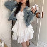 【春夏新作】レース付きティアードキャミワンピース | LADY LIKE | 詳細画像3