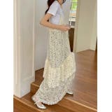 【春夏新作】イレギュラーヘムレースシアーキャミワンピース | LADY LIKE | 詳細画像7
