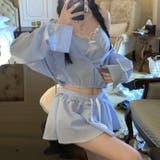 【春夏新作】ミニスカート付きバルーンシャツセットアップ | LADY LIKE  | 詳細画像13 