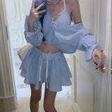 【春夏新作】ミニスカート付きバルーンシャツセットアップ | LADY LIKE  | 詳細画像14 