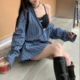 【春夏新作】ミニスカート付きバルーンシャツセットアップ | LADY LIKE  | 詳細画像21 