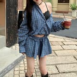 【春夏新作】ミニスカート付きバルーンシャツセットアップ | LADY LIKE  | 詳細画像26 
