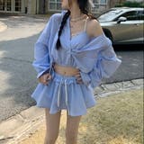 【春夏新作】ミニスカート付きバルーンシャツセットアップ | LADY LIKE  | 詳細画像3 