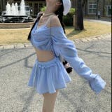 【春夏新作】ミニスカート付きバルーンシャツセットアップ | LADY LIKE  | 詳細画像4 