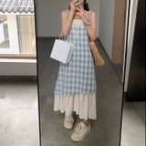 【春夏新作】レイヤード風チェック柄キャミワンピース | LADY LIKE | 詳細画像11