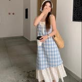 【春夏新作】レイヤード風チェック柄キャミワンピース | LADY LIKE | 詳細画像18