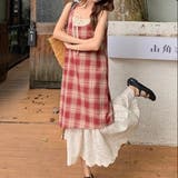 【春夏新作】レイヤード風チェック柄キャミワンピース | LADY LIKE | 詳細画像27