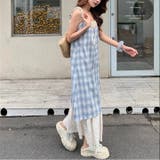 【春夏新作】レイヤード風チェック柄キャミワンピース | LADY LIKE | 詳細画像29