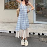 【春夏新作】レイヤード風チェック柄キャミワンピース | LADY LIKE | 詳細画像31