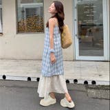【春夏新作】レイヤード風チェック柄キャミワンピース | LADY LIKE | 詳細画像33