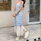 【春夏新作】レイヤード風チェック柄キャミワンピース | LADY LIKE | 詳細画像34