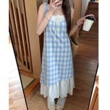 【春夏新作】レイヤード風チェック柄キャミワンピース | LADY LIKE | 詳細画像37
