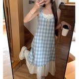 【春夏新作】レイヤード風チェック柄キャミワンピース | LADY LIKE | 詳細画像38