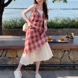 【春夏新作】レイヤード風チェック柄キャミワンピース | LADY LIKE | 詳細画像40