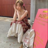 【春夏新作】レイヤード風チェック柄キャミワンピース | LADY LIKE | 詳細画像5