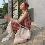 【春夏新作】レイヤード風チェック柄キャミワンピース | LADY LIKE | 詳細画像6