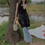 【春夏新作】コードベルト付きシアーニットキャミワンピース | LADY LIKE | 詳細画像9